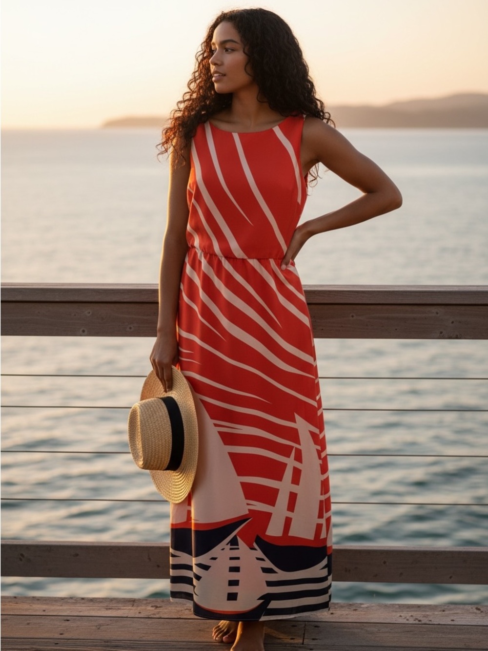 NWT Eva Franco Anthropologie Sailboat Dress So pretty! Size 001 Orig price $188